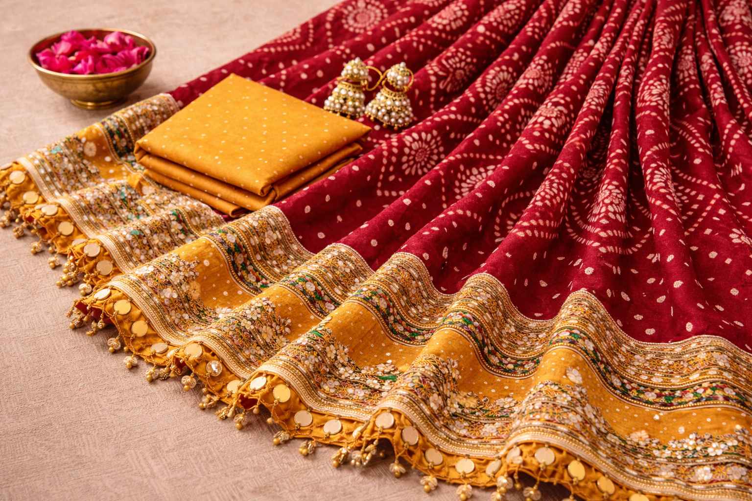 Ethnic cotton Lampa Chunri IR